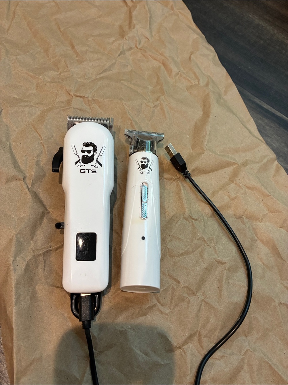 White Corded Hair Clipper & Cordless Detail Trimmer Set